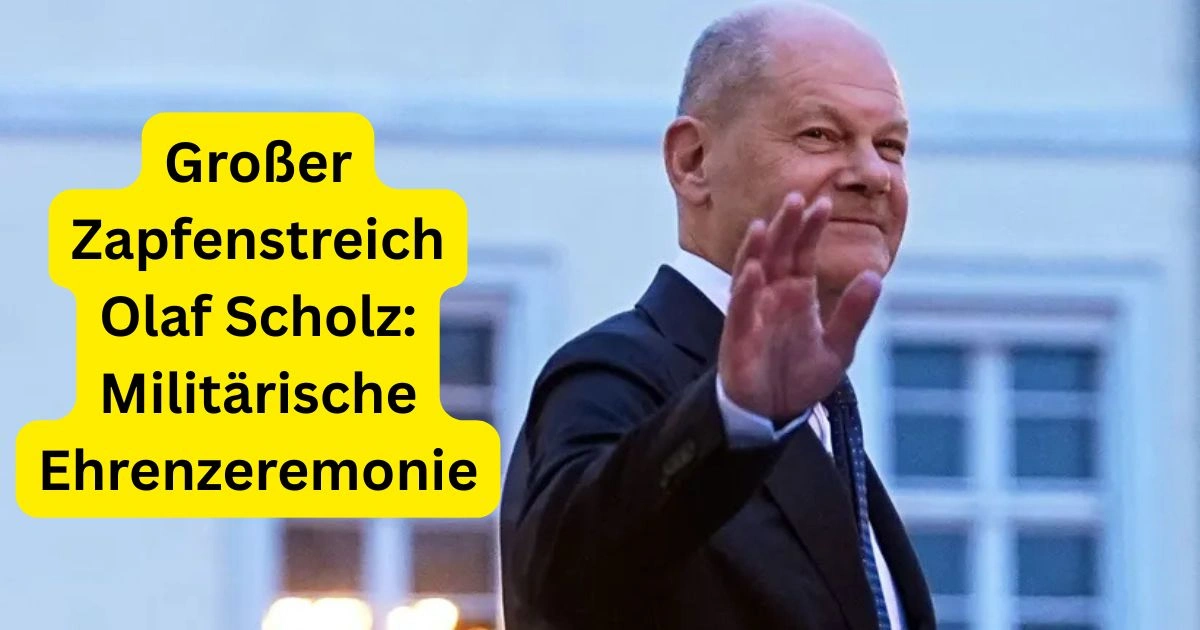 Großer Zapfenstreich Olaf Scholz: Militärische Ehrenzeremonie