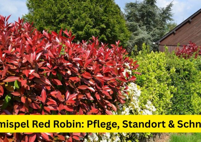 Glanzmispel Red Robin: Pflege, Standort & Schnitt