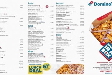 Domino’s Pizza Berlin Speisekarte 2026 – Komplette Preise, Pizza, Pasta & Snacks